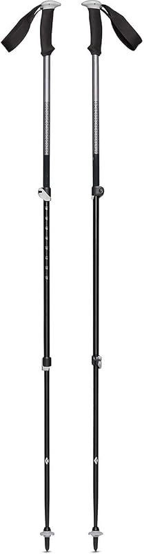 BLACK DIAMOND Trail Sport Trekking Poles, Two Lightweight Collapsible Aluminum Hiking Sticks with FlickLock Easy Adjustabi...