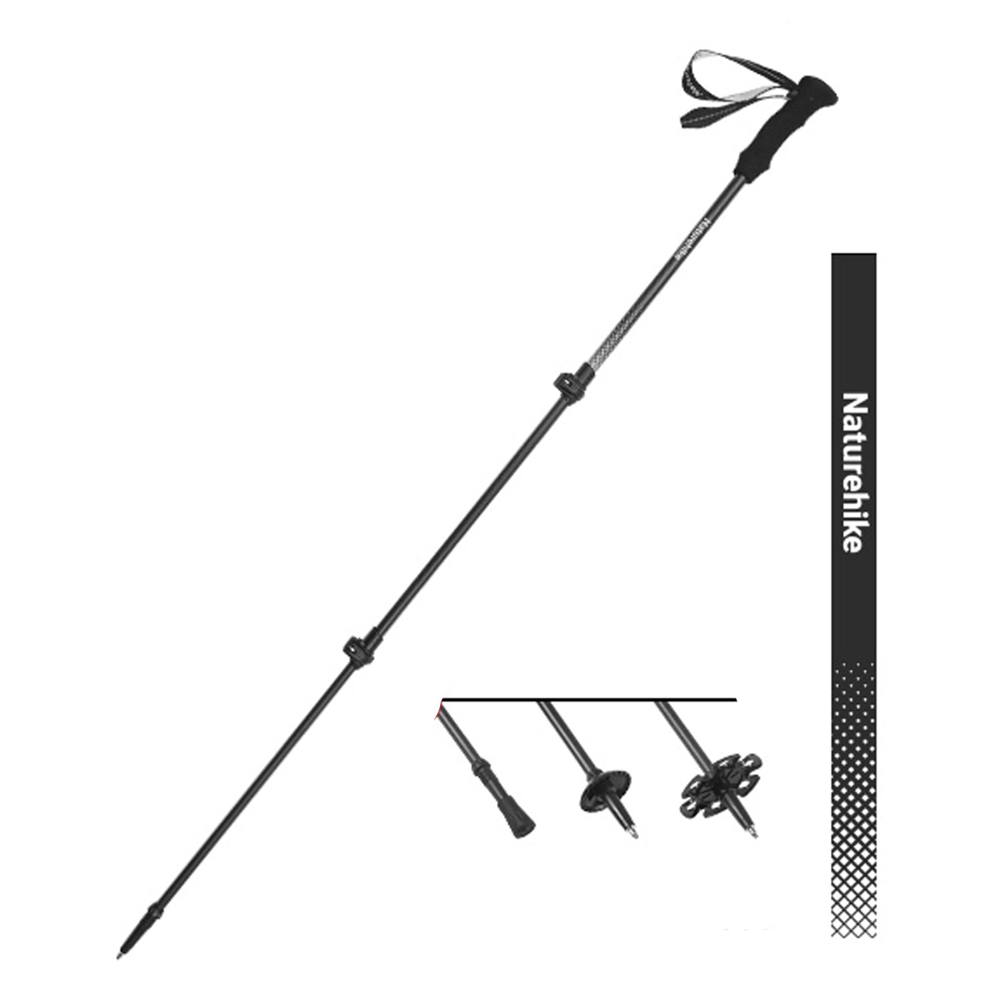windhike Naturehike 1 Piece Carbon Fiber Trekking Pole, 6oz Ultralight — Our recommended pick for most buyers