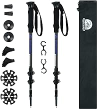Collapsible Aluminum Trekking Poles, 2-Pack