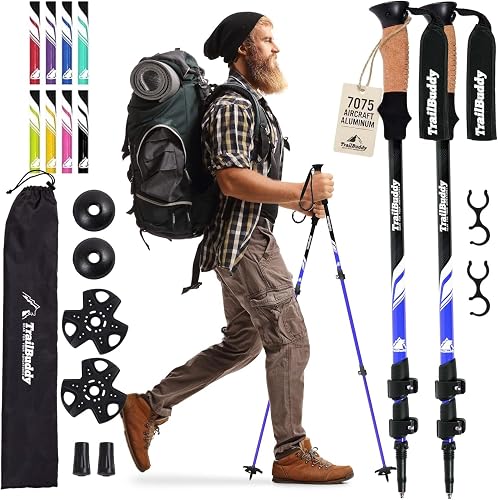 TrailBuddy Trekking Poles – Lightweight 7075 Aluminum Hiking Poles for — Real-world performance testing in action