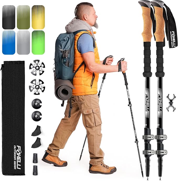 Foxelli Trekking Poles – Lightweight Collapsible Aircraft Grade Alumin — Side-by-side comparison of top picks in this category