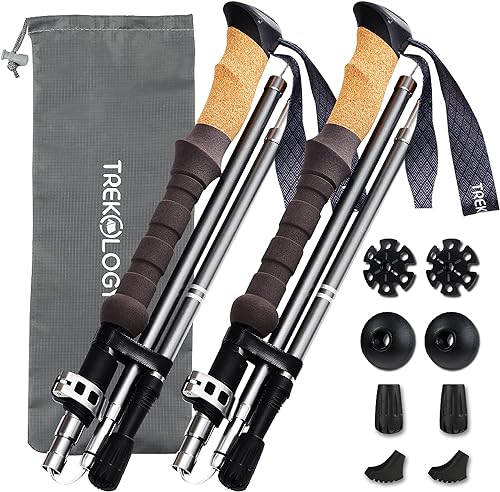 TREKOLOGY Trek-Z Cork Grip Trekking Poles – Lightweight Folding Hiking — Durability testing under extreme conditions